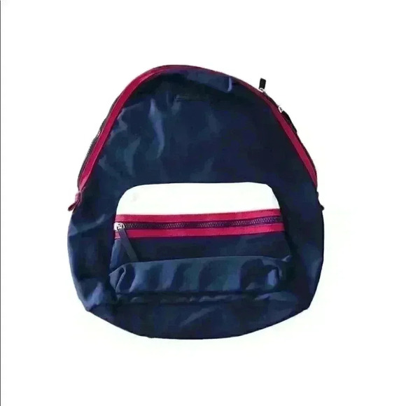 Tommy Hilfiger Small Blue Red White Women' s Backpack  EUC - Picture 1 of 5